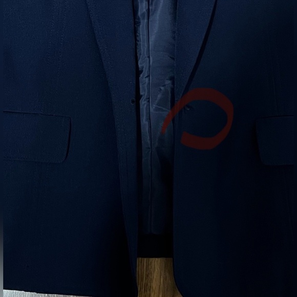 Kasper Size 6P Single Button Navy Blue Blazer - Picture 2 of 6